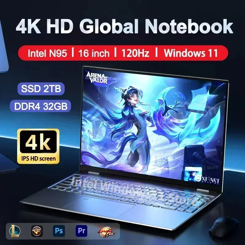 Windows Tablet Accessories - NEW Laptop Intel N95 4K HD