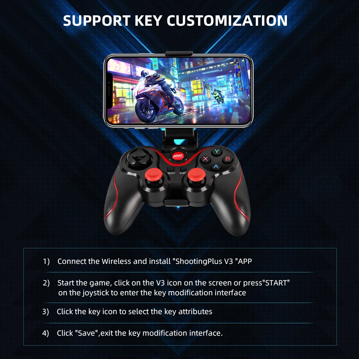 Bluetooth Không Dây Chơi Game  - đánh giá và giá Android Tablet Gaming Accessories