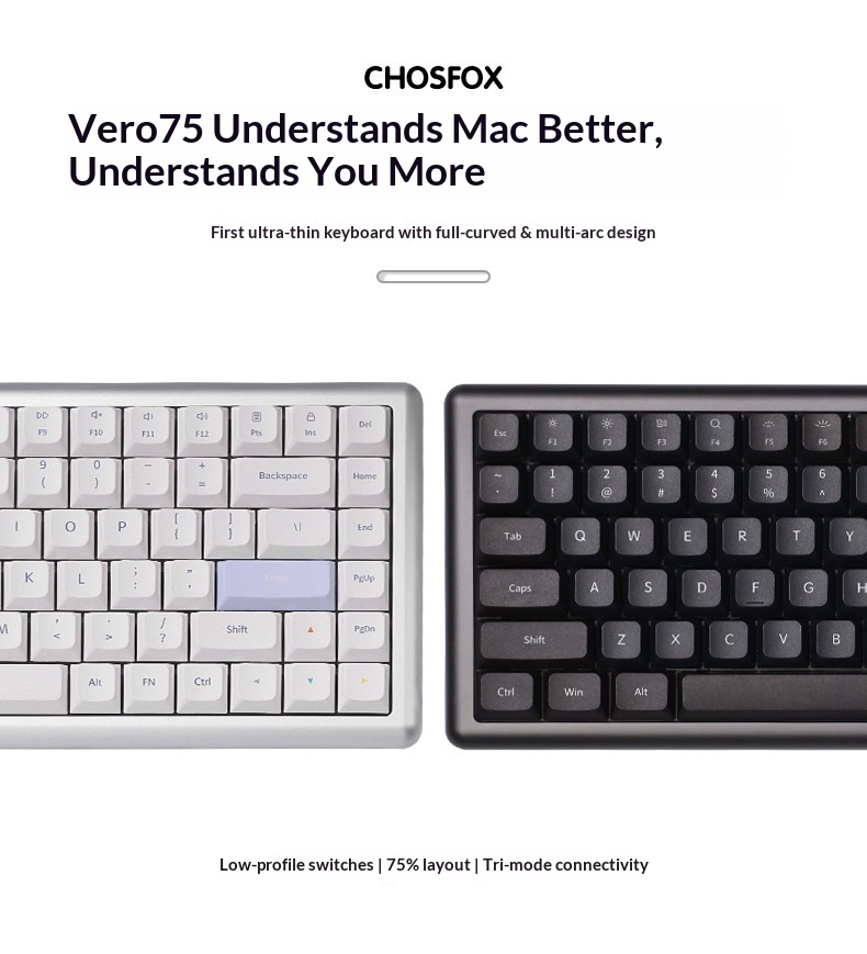 Vero75 Low Profile Mechanical  - đánh giá và giá Android Tablet Gaming Accessories