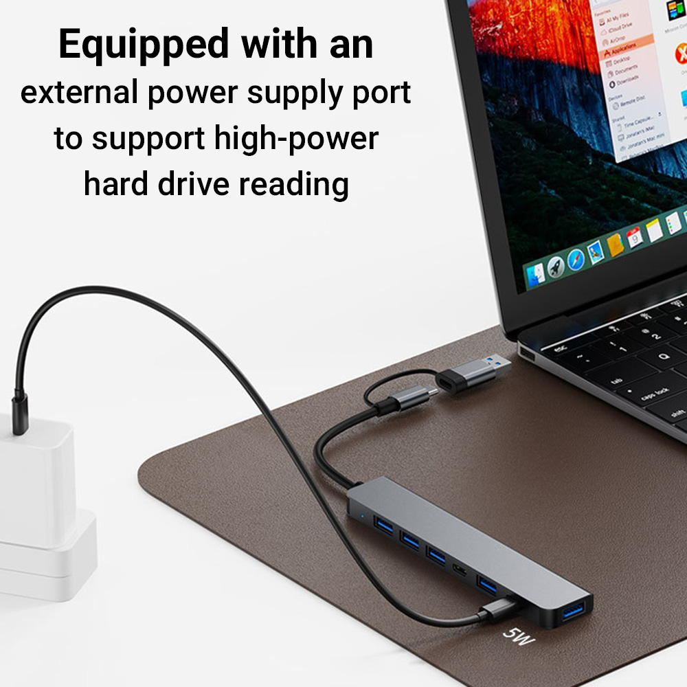 7-in-1 Dual-Head USB-C&USB Doc - đánh giá và giá Tablet Reading Accessories