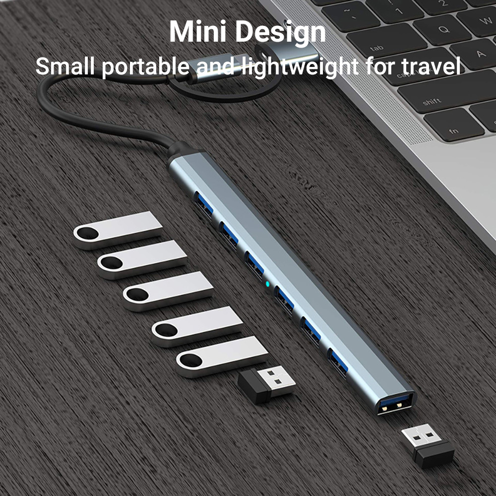 7-in-1 Dual-Head USB-C&USB Doc - đánh giá và giá Tablet Reading Accessories
