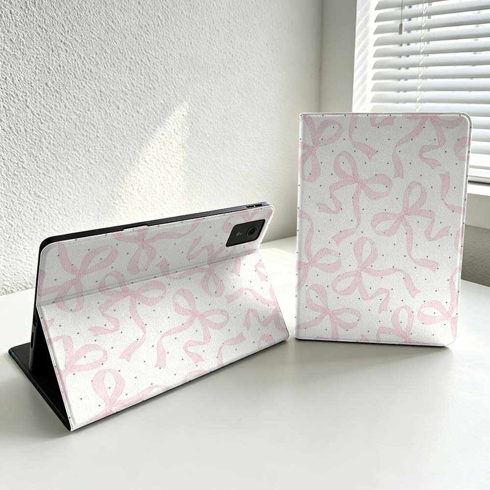 Minimalist Pink Bow Pattern Fo - đánh giá và giá Lenovo Tablet Plus Accessories