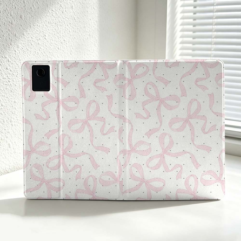Minimalist Pink Bow Pattern Fo - đánh giá và giá Lenovo Tablet Plus Accessories