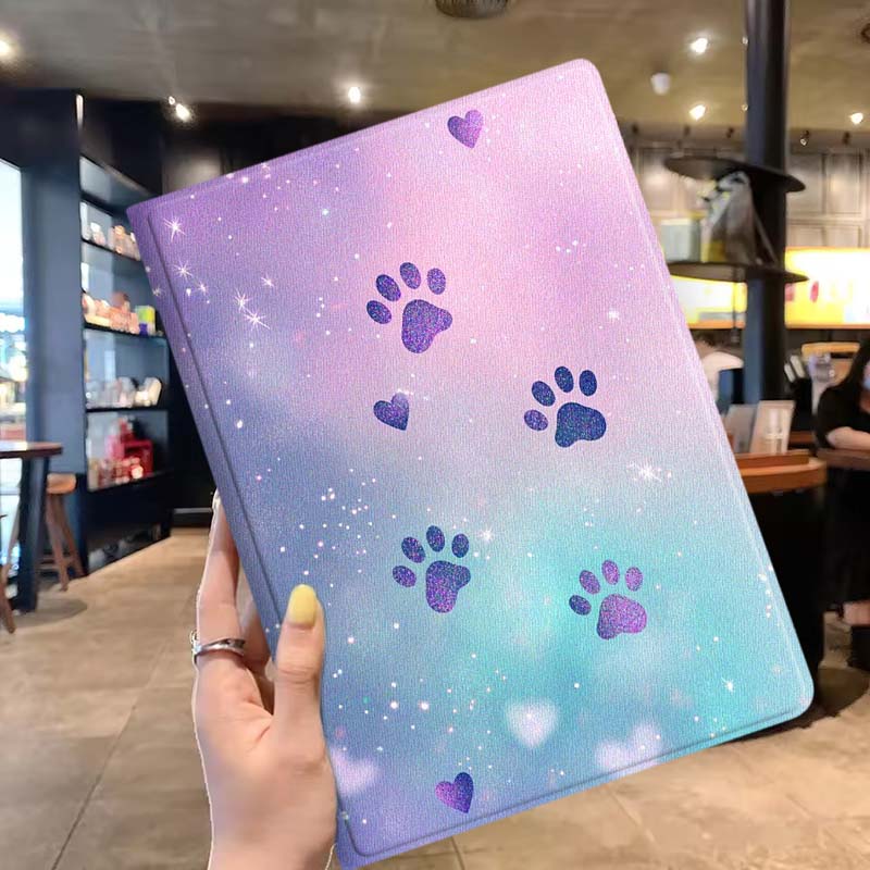 Cartoon Glitter Paw Prints Sof - đánh giá và giá Lenovo Tablet Plus Accessories