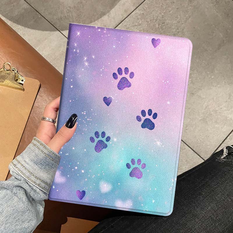 Cartoon Glitter Paw Prints Sof - đánh giá và giá Lenovo Tablet Plus Accessories