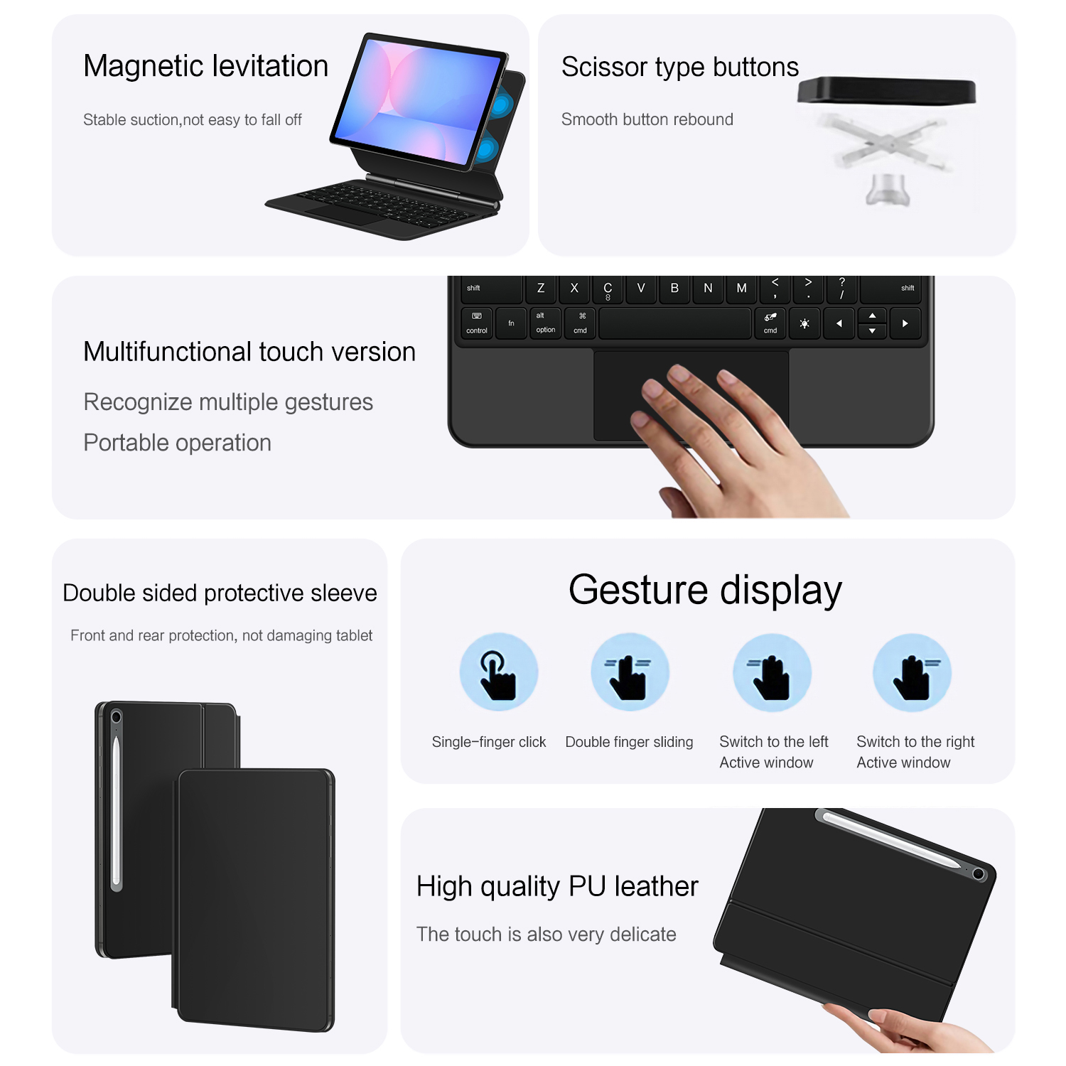 Magic Keyboard for Samsung Gal - đánh giá và giá Samsung Tablet Keyboard Accessories